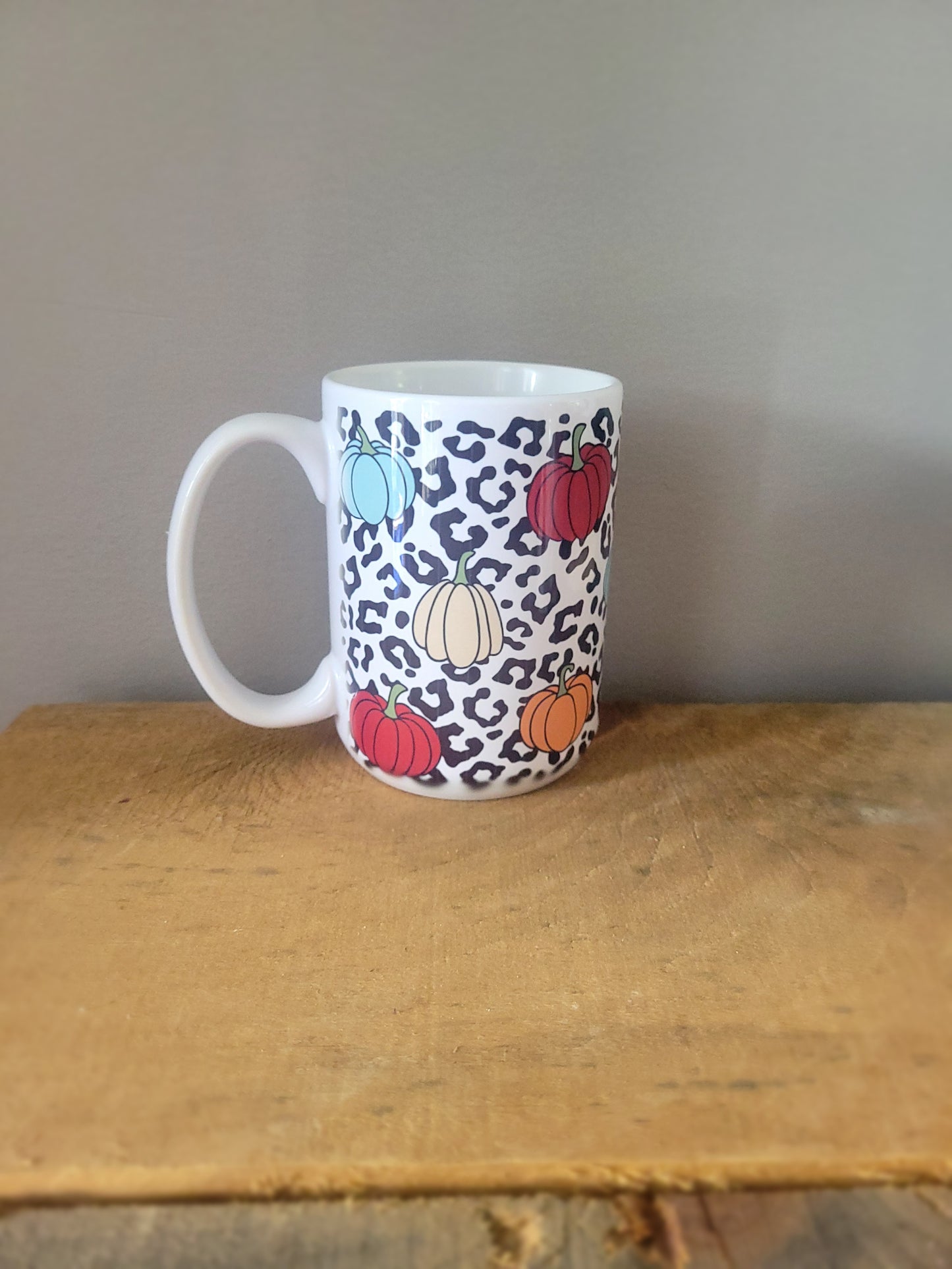 Leopard Pumpkin Mug