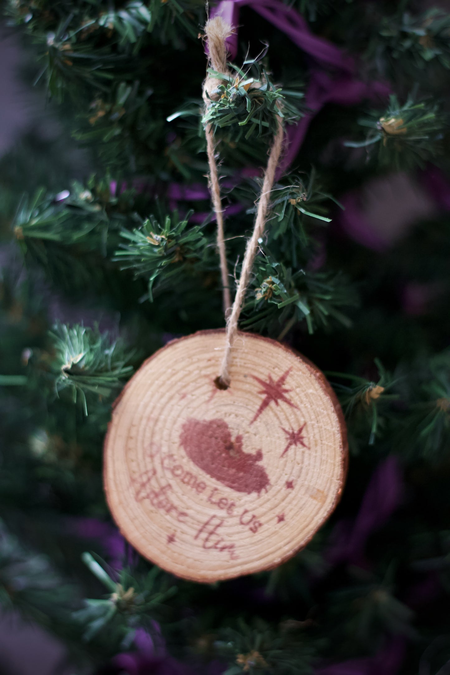 O come let us Adore Him Ornament