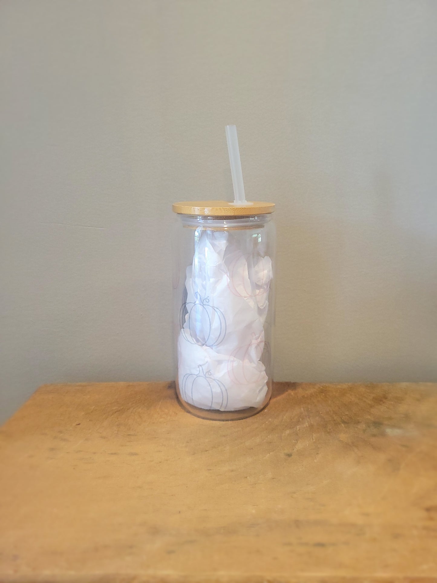 Pumpkins Coffee Glass Tumbler