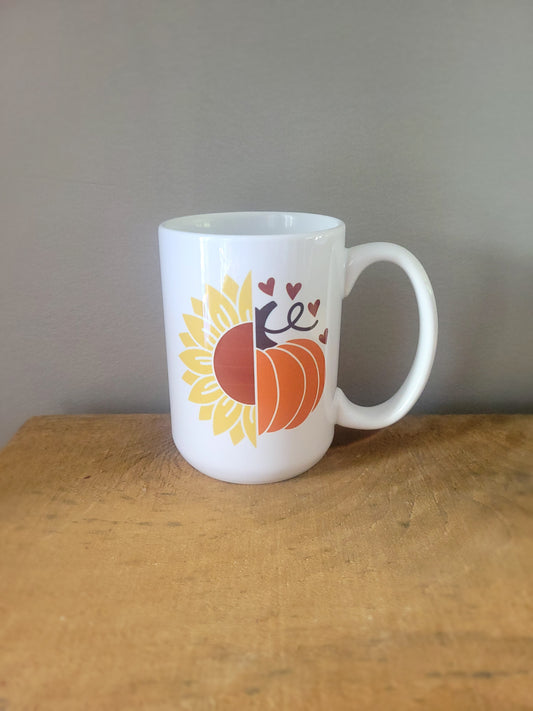 Sunflower Pumpkin Mug