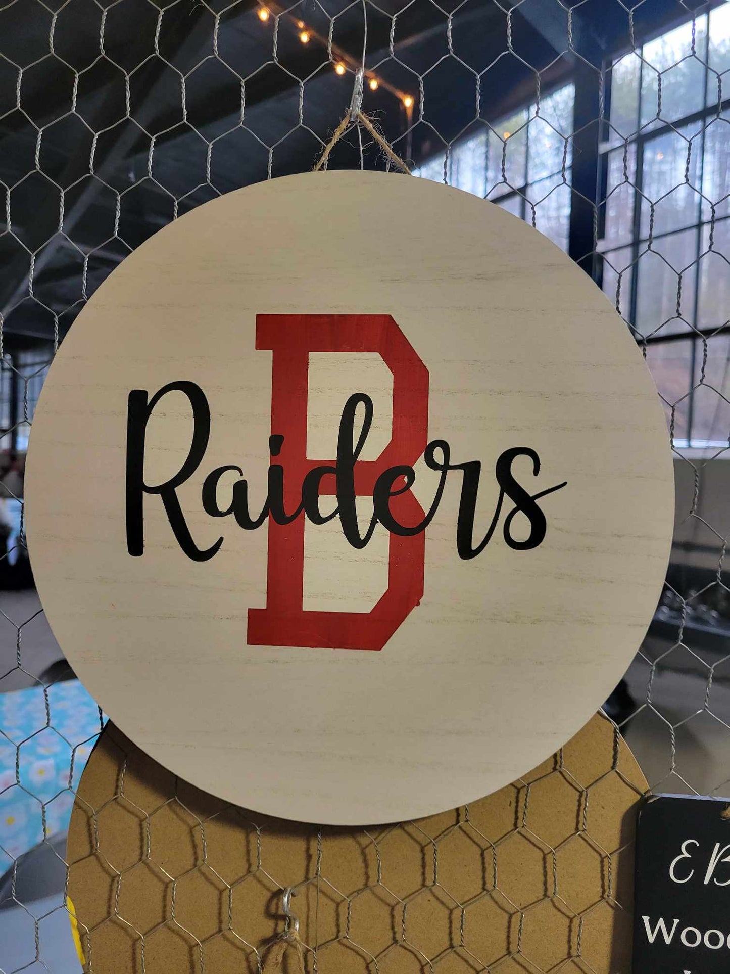 School Spirit Wood Round