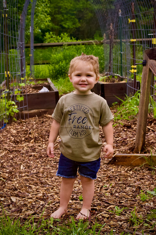 Free Range Farm Kid T-Shirt
