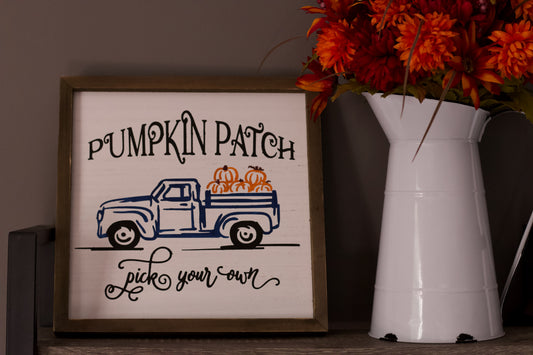 Pumpkin Truck Sign