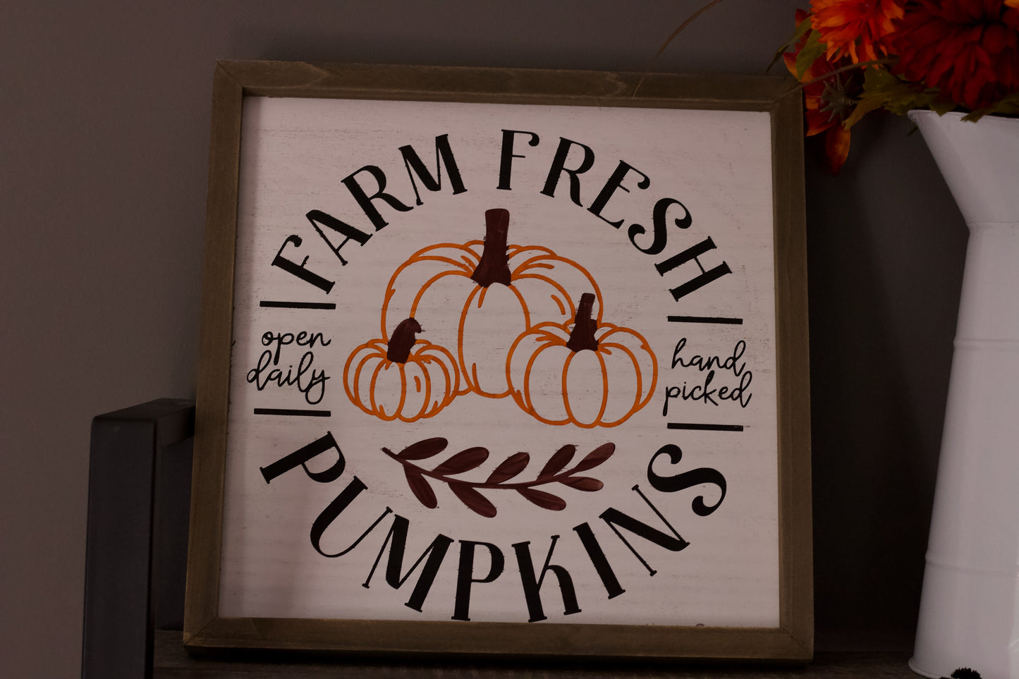 Farm Fresh Pumpkins Sign