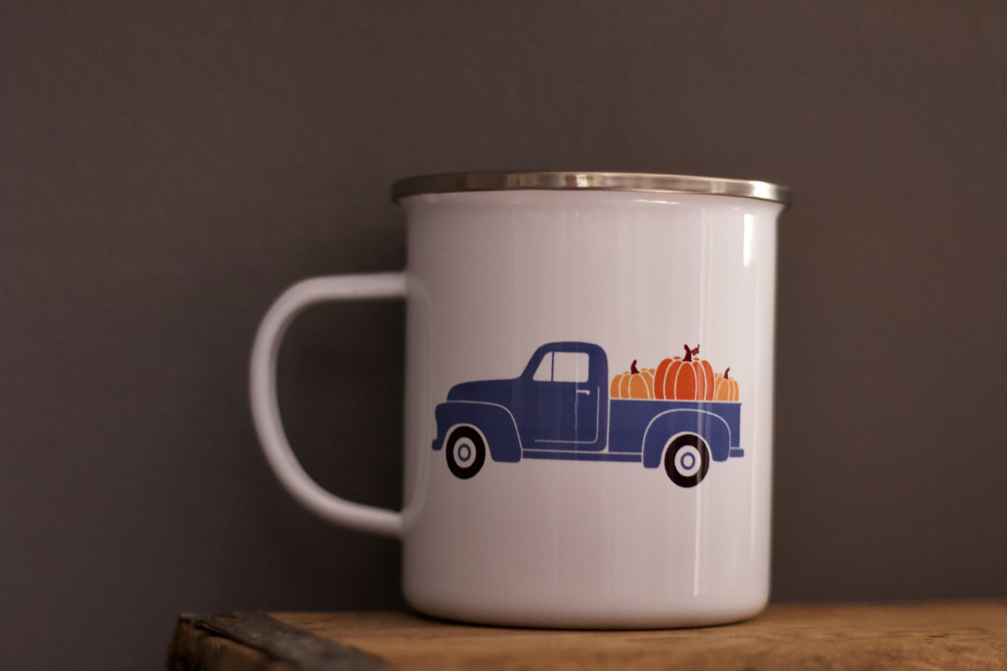 Fall Pumpkin Truck Camp Mug