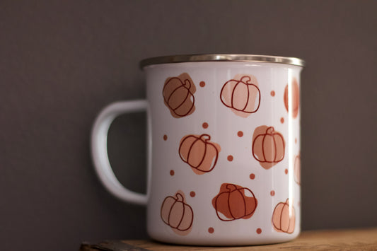 Pumpkin Wrap Camp Mug