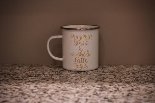 Pumpkin spice & a whole latte Jesus  Mug