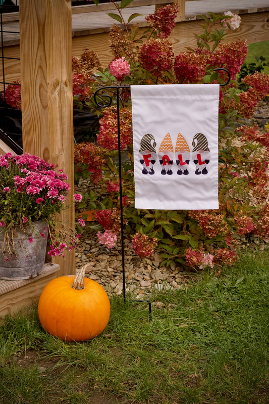 Fall Gnomes Garden Flags
